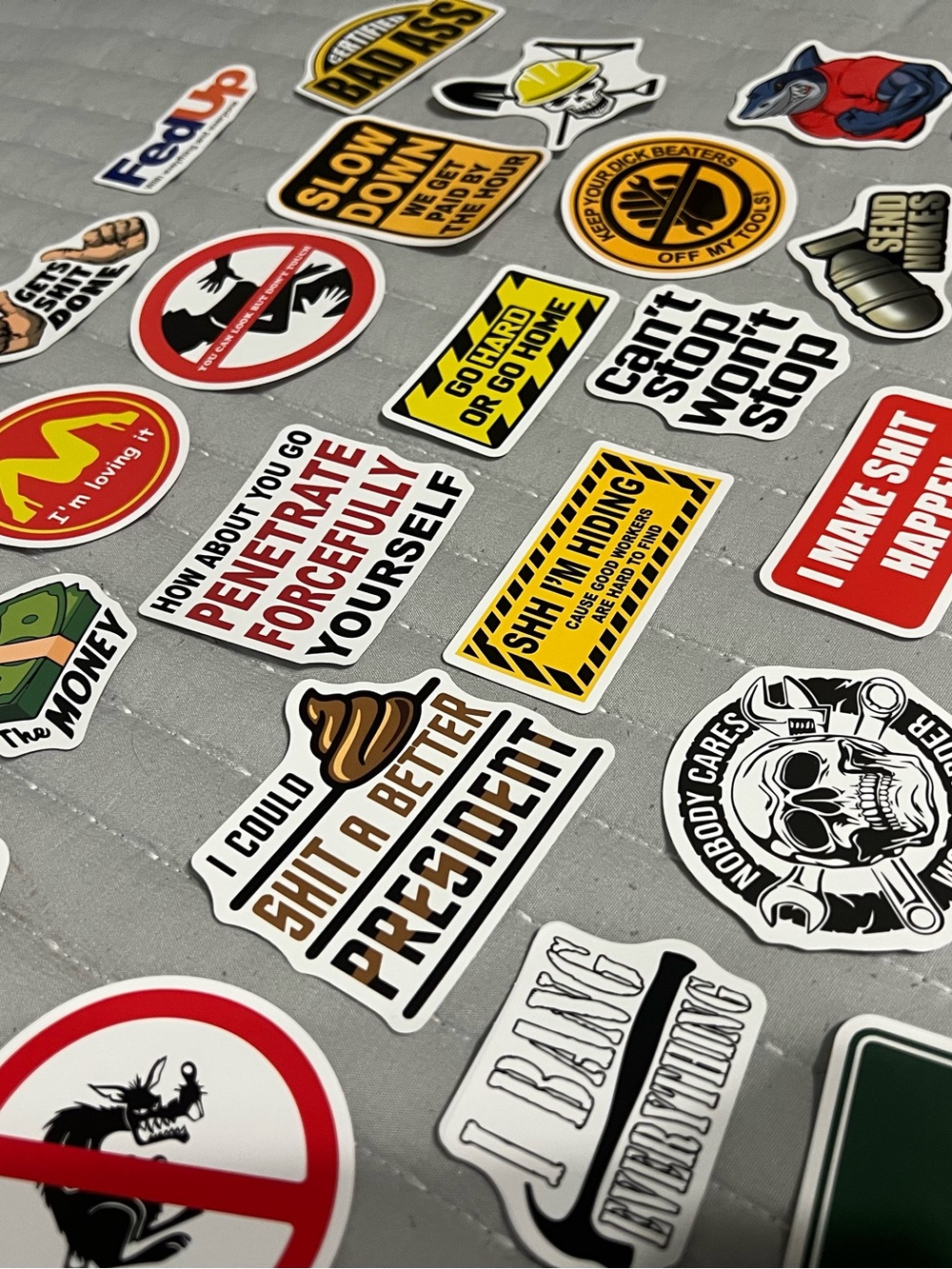 🚧 FUNNY BLUE-COLLAR STICKER MYSTERY BUNDLE 🚧